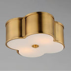 Maxim Lighting 12247WTNAB Natural Aged Brass Clover 2-light Flush Mount Image 2