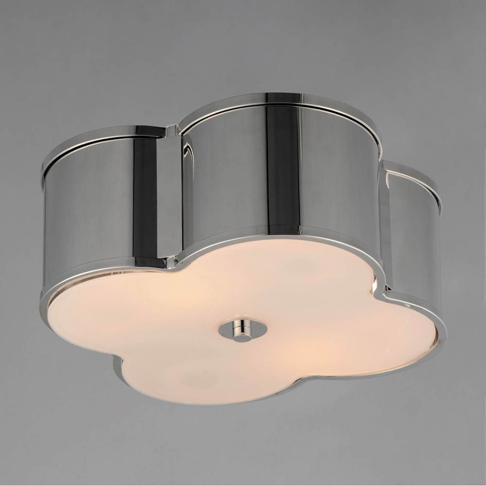 Maxim Lighting 12247WTPN Polished Nickel Clover 2-light Flush Mount Image 3
