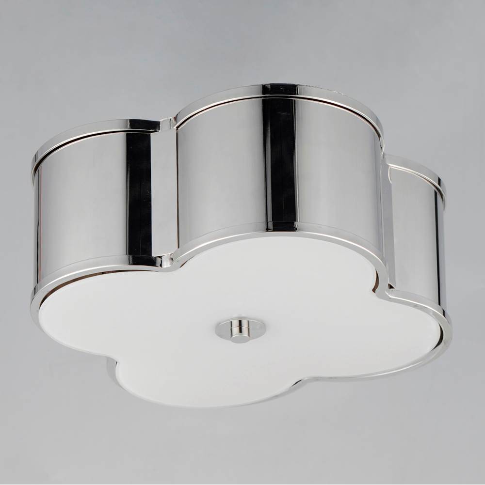 Maxim Lighting 12247WTPN Polished Nickel Clover 2-light Flush Mount Image 2