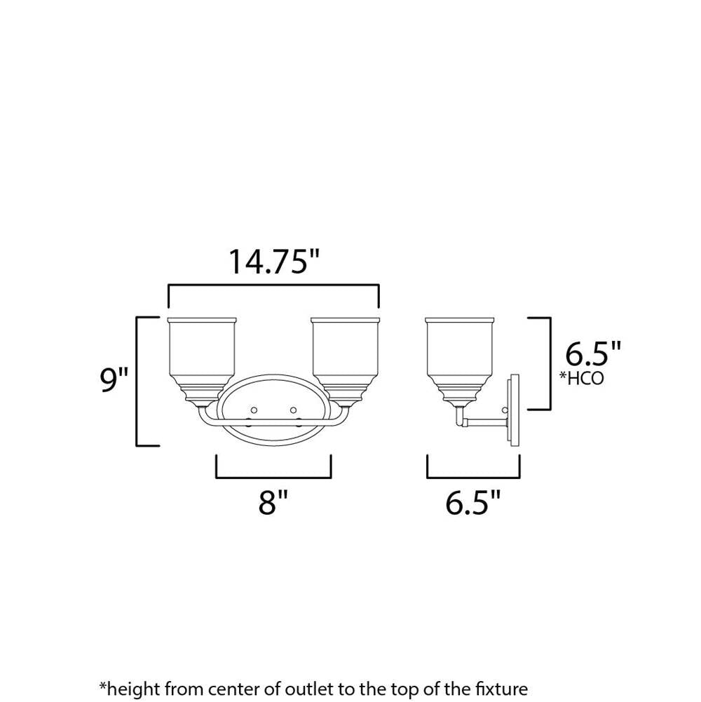 Maxim Lighting Acadia 2-light Bath Vanity