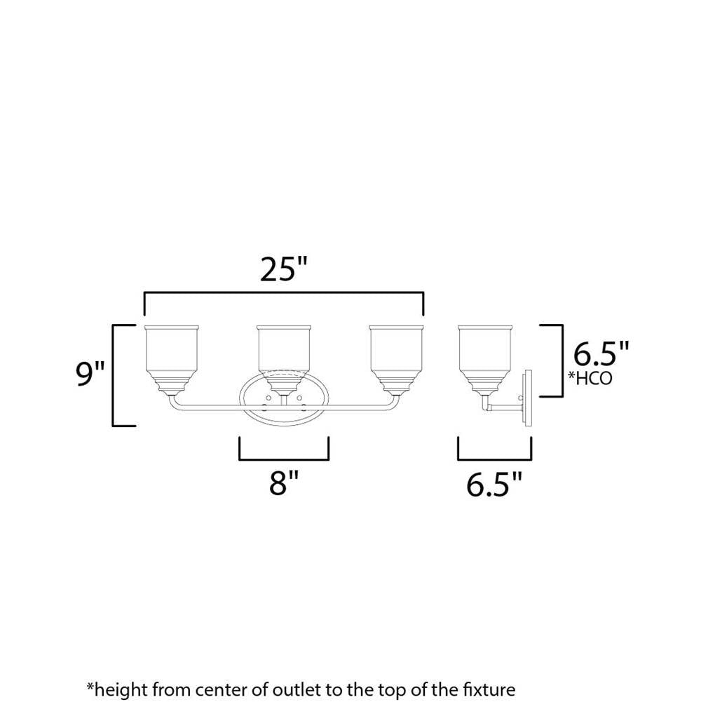 Maxim Lighting Acadia 3-light Bath Vanity