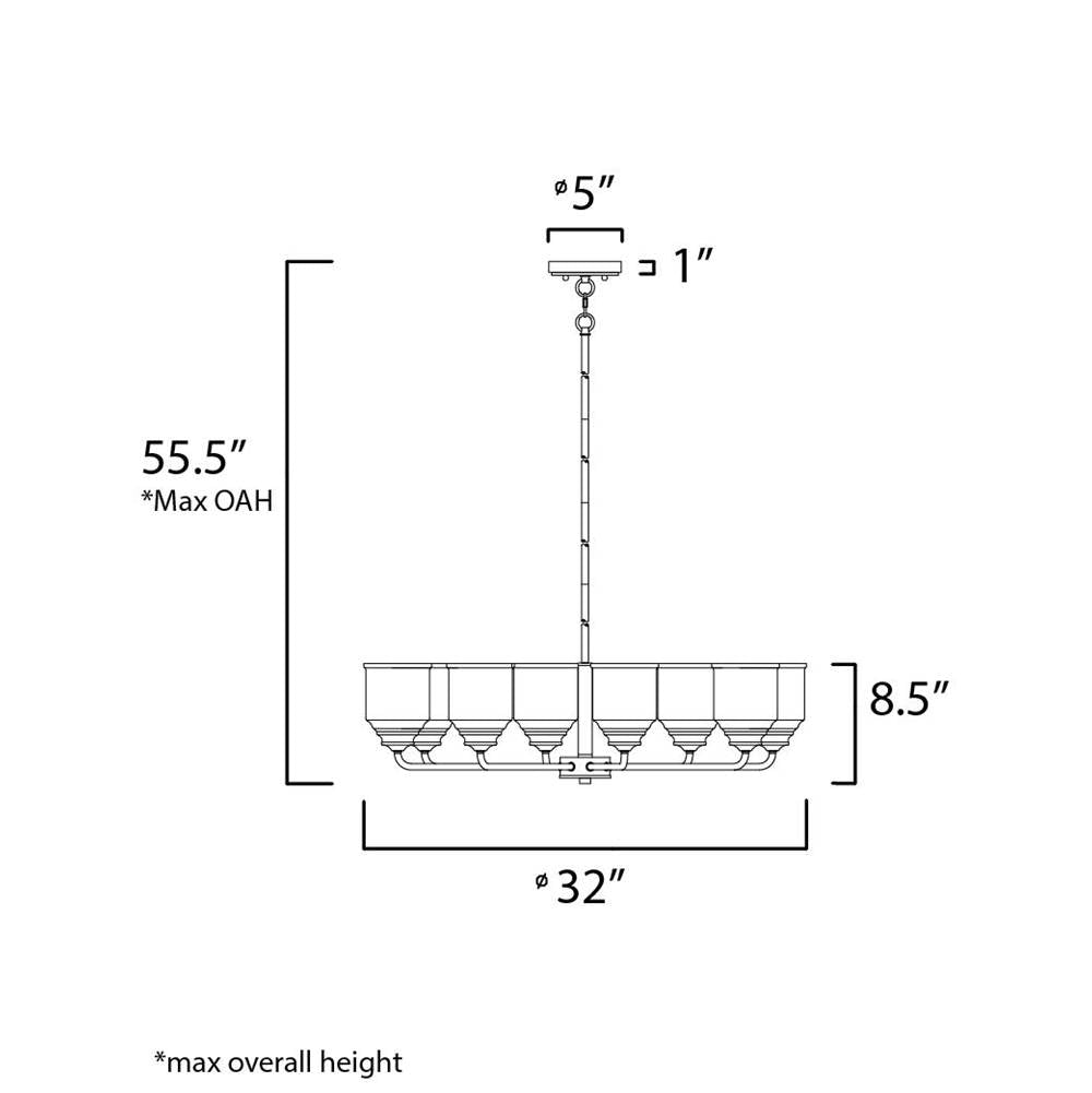 Maxim Lighting Acadia 8-light Chandelier