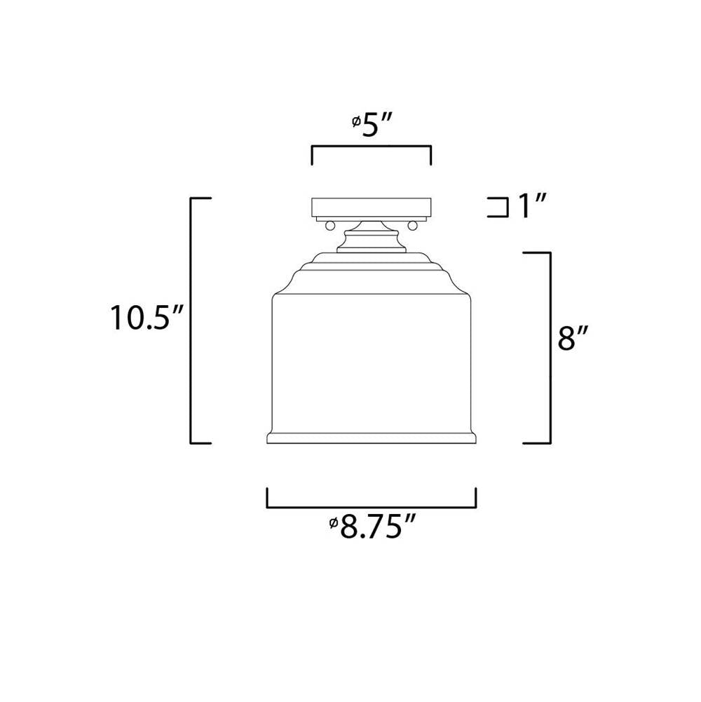 Maxim Lighting Acadia 1-light Semi-flush Mount