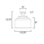 Maxim Lighting Acadia 3-light Semi-flush Mount