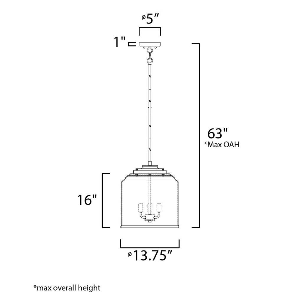 Maxim Lighting Acadia 3-light Pendant