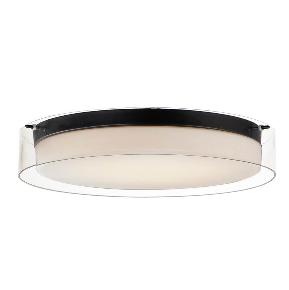 Maxim Lighting 12286CLSWBK Black Duo 20'' Round Led Flush Mount Image 1