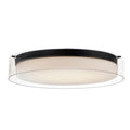 Maxim Lighting 12286CLSWBK Black Duo 20'' Round Led Flush Mount Image 1