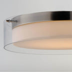Maxim Lighting 12286CLSWSN Satin Nickel Duo 20'' Round Led Flush Mount Image 2