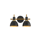 Maxim Lighting 12342BKAB Black,Antique Brass Dusk 2-light Wall Sconce Image 1