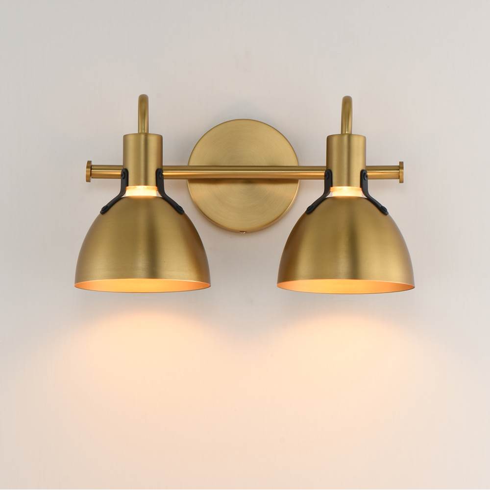 Maxim Lighting 12342SBR Satin Brass Dusk 2-light Wall Sconce Image 3