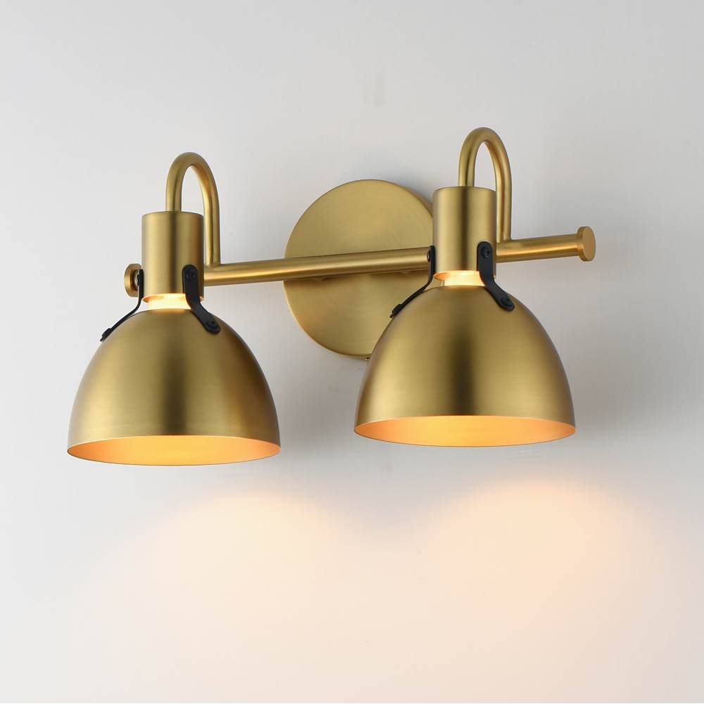 Maxim Lighting 12342SBR Satin Brass Dusk 2-light Wall Sconce Image 2