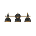 Maxim Lighting 12343BKAB Black,Antique Brass Dusk 3-light Wall Sconce Image 1