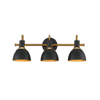 Maxim Lighting 12343BKAB Black,Antique Brass Dusk 3-light Wall Sconce Image 1
