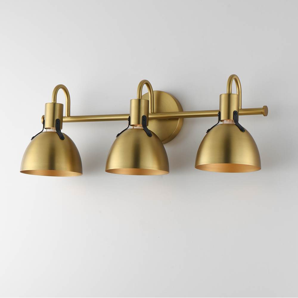 Maxim Lighting 12343SBR Satin Brass Dusk 3-light Wall Sconce Image 3