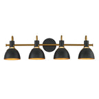 Maxim Lighting 12344BKAB Black,Antique Brass Dusk 4-light Wall Sconce Image 1