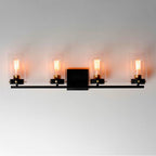 Maxim Lighting 12404CLBKSBR Black,Satin Brass Pinn 4-light Bath Vanity Image 3