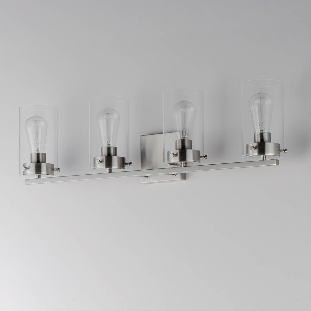Maxim Lighting 12404CLSN Satin Nickel Pinn 4-light Bath Vanity Image 2