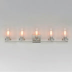 Maxim Lighting 12405CLSN Satin Nickel Pinn 5-light Bath Vanity Image 4