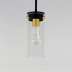 Maxim Lighting 12406CLBKSBR Black,Satin Brass Pinn 1-light Mini Pendant Image 3
