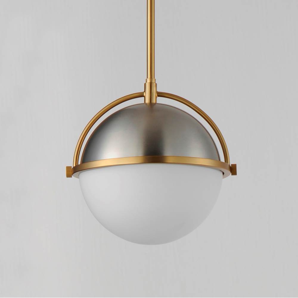 Maxim Lighting 12411SWSNSBR Satin Nickel,Satin Brass Duke 10'' Single Pendant Image 3