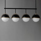 Maxim Lighting 12414SWBKWBR Black,Weathered Brass Duke 4-light Linear Pendant Image 3