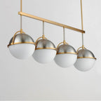 Maxim Lighting 12414SWSNSBR Satin Nickel,Satin Brass Duke 4-light Linear Pendant Image 3