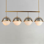 Maxim Lighting 12414SWSNSBR Satin Nickel,Satin Brass Duke 4-light Linear Pendant Image 2