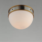 Maxim Lighting 12419SWSNSBR Satin Nickel,Satin Brass Duke 1-light Flush Mount Image 2