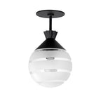 Maxim Lighting 12441CLFTBK Black Copacabana Semi-flush/pendant Image 1