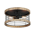 Maxim Lighting 12510DWBK  Homestead 15'' Semi Flush Mount Image 1