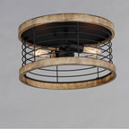 Maxim Lighting 12510DWBK  Homestead 15'' Semi Flush Mount Image 3