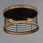 Maxim Lighting 12510DWBK  Homestead 15'' Semi Flush Mount Image 2