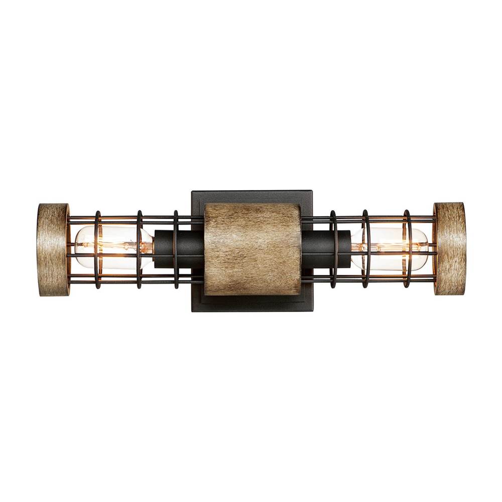 Maxim Lighting 12512DWBK  Homestead 18'' 2-light Wall Sconce Image 1
