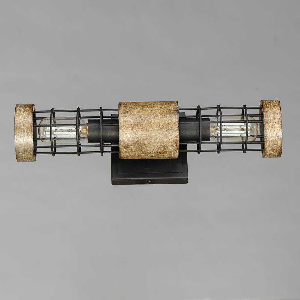 Maxim Lighting 12512DWBK  Homestead 18'' 2-light Wall Sconce Image 2