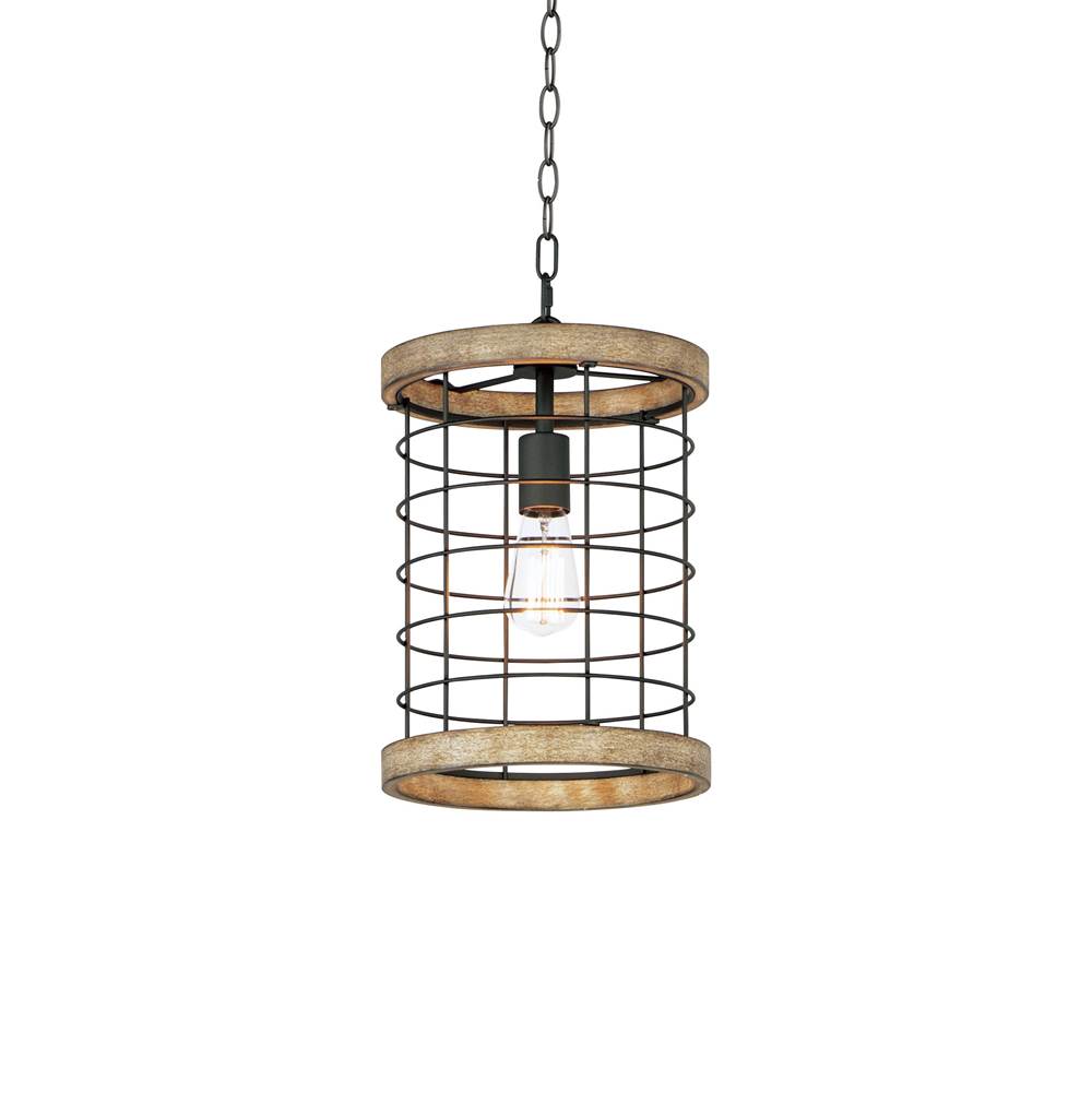 Maxim Lighting 12519DWBK  Homestead 10'' Single Pendant Image 1