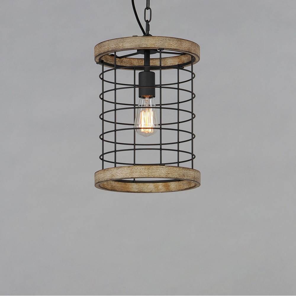 Maxim Lighting 12519DWBK  Homestead 10'' Single Pendant Image 3