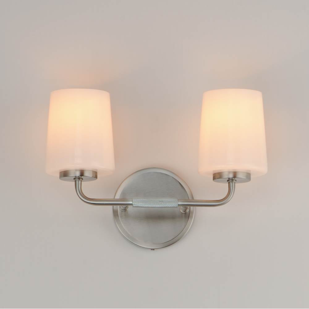 Maxim Lighting 12692WTSN Satin Nickel Durham 2-light Bath Vanity Image 3