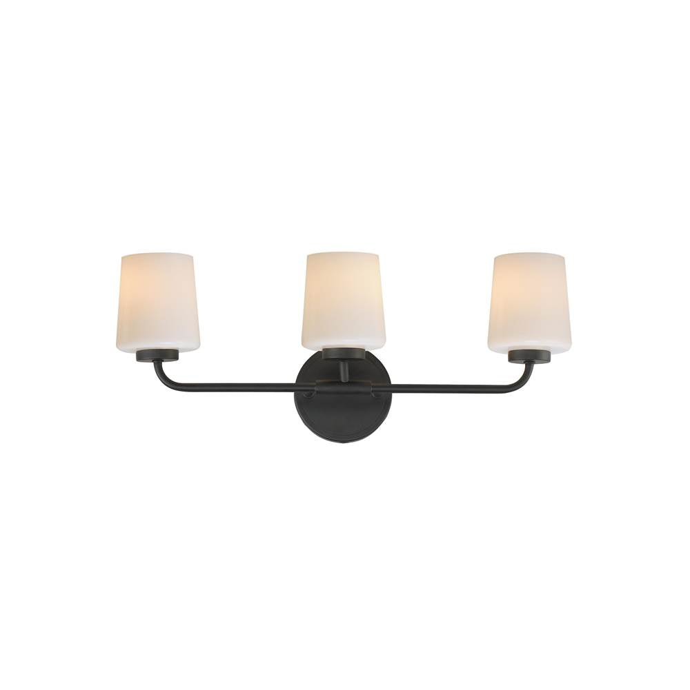 Maxim Lighting 12693WTBK Black Durham-bath Vanity Image 1