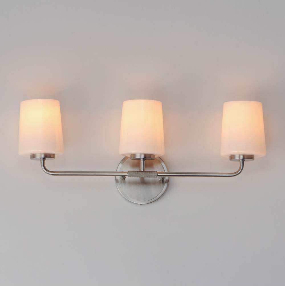 Maxim Lighting 12693WTSN Satin Nickel Durham 3-light Bath Vanity Image 3