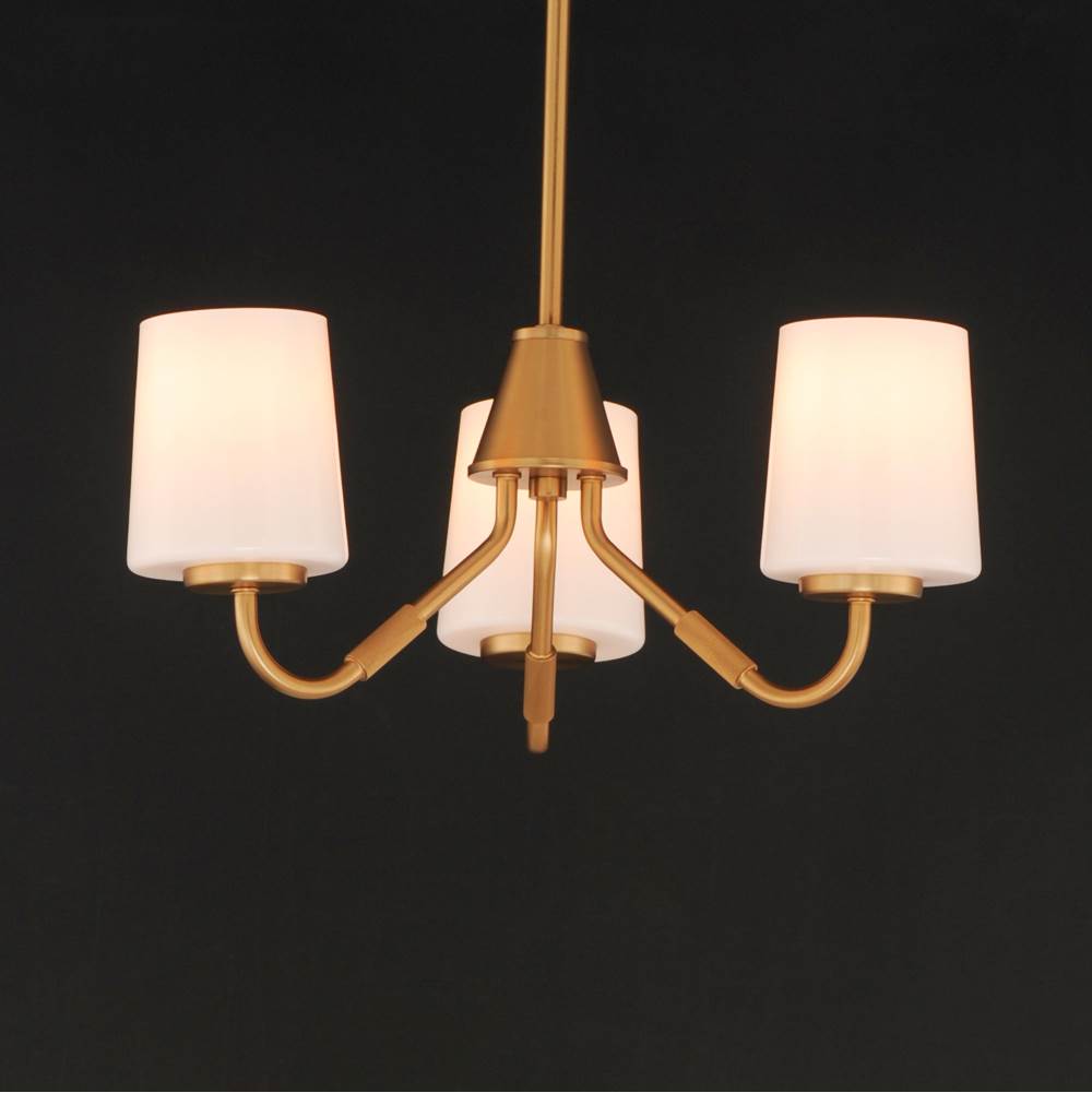 Maxim Lighting 12695WTNAB Natural Aged Brass Durham-mini Chandelier Image 3