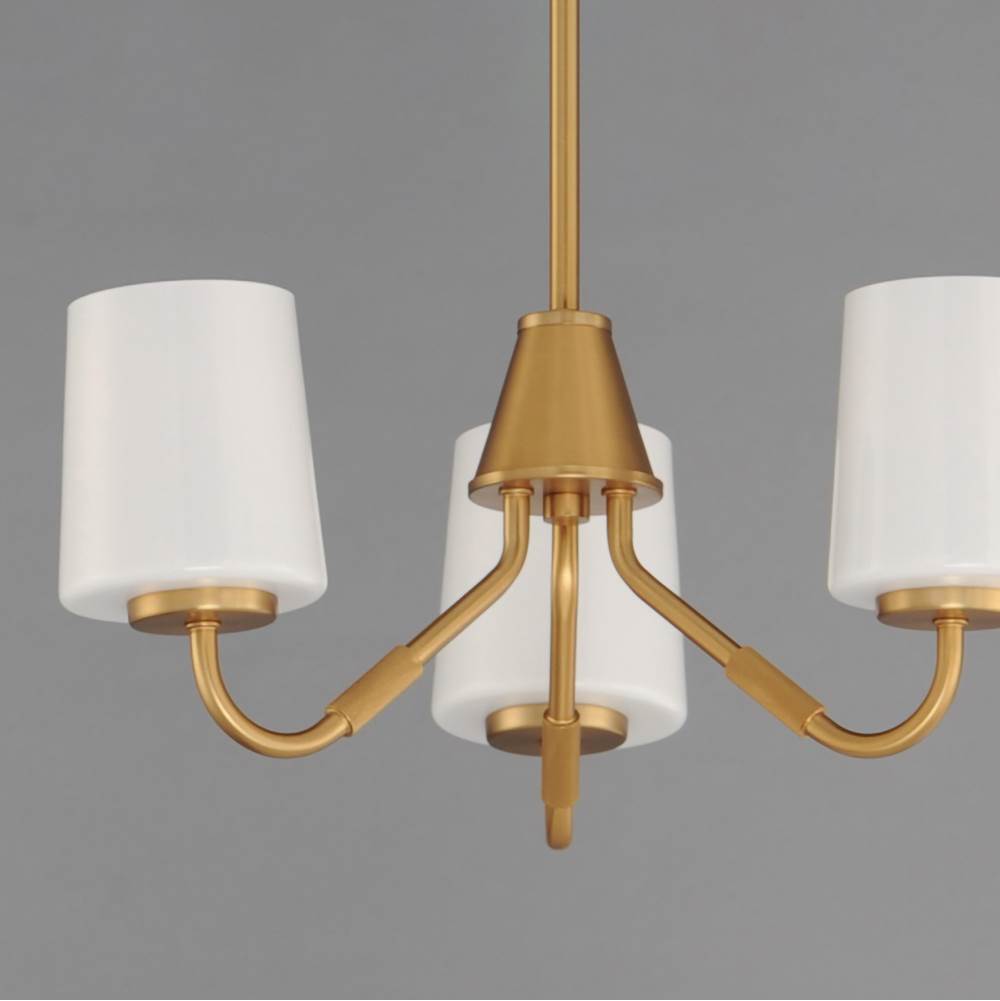 Maxim Lighting 12695WTNAB Natural Aged Brass Durham-mini Chandelier Image 2