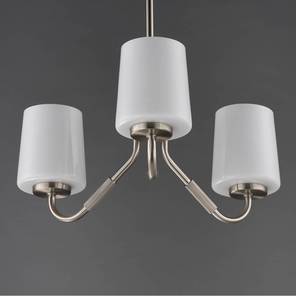 Maxim Lighting 12695WTSN Satin Nickel Durham 3-light Chandelier Image 3