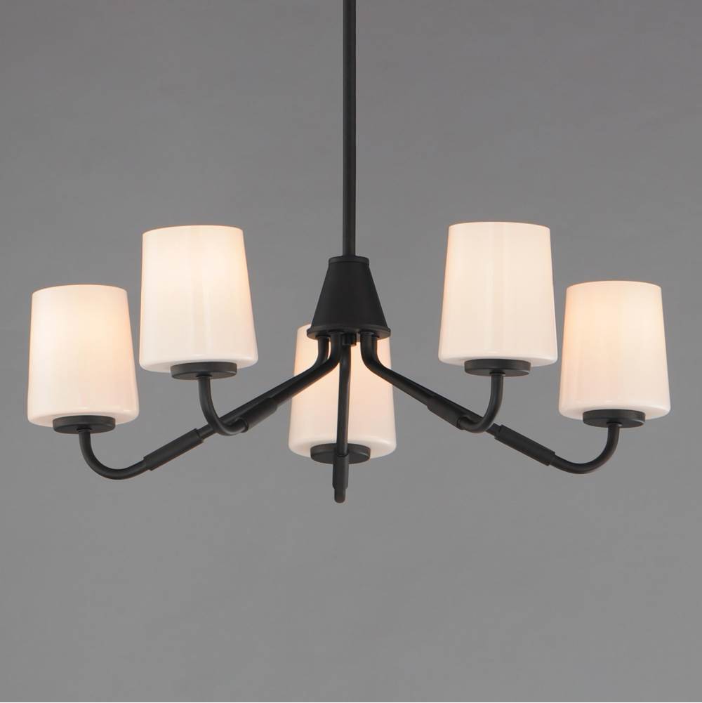 Maxim Lighting 12696WTBK Black Durham-single-tier Chandelier Image 3