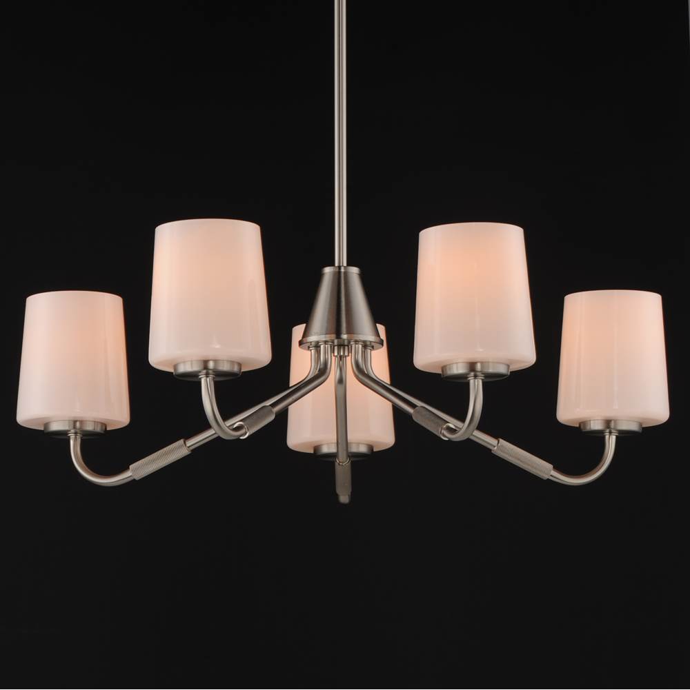 Maxim Lighting 12696WTSN Satin Nickel Durham 5-light Chandelier Image 3