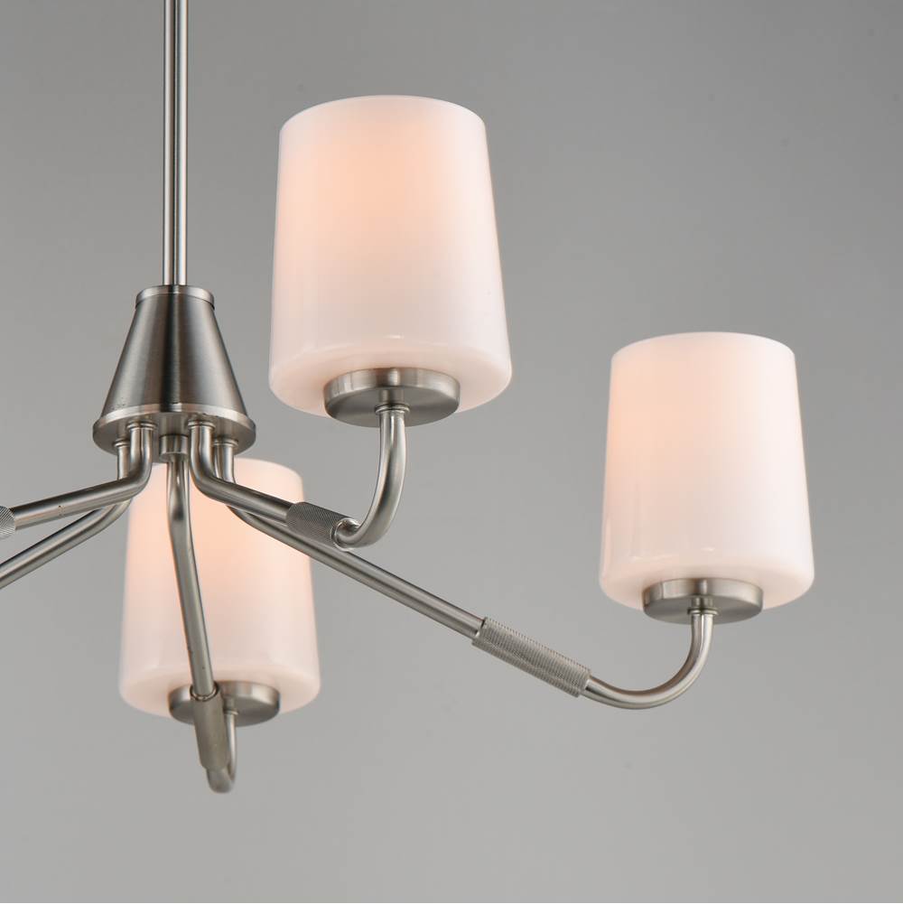 Maxim Lighting 12696WTSN Satin Nickel Durham 5-light Chandelier Image 2