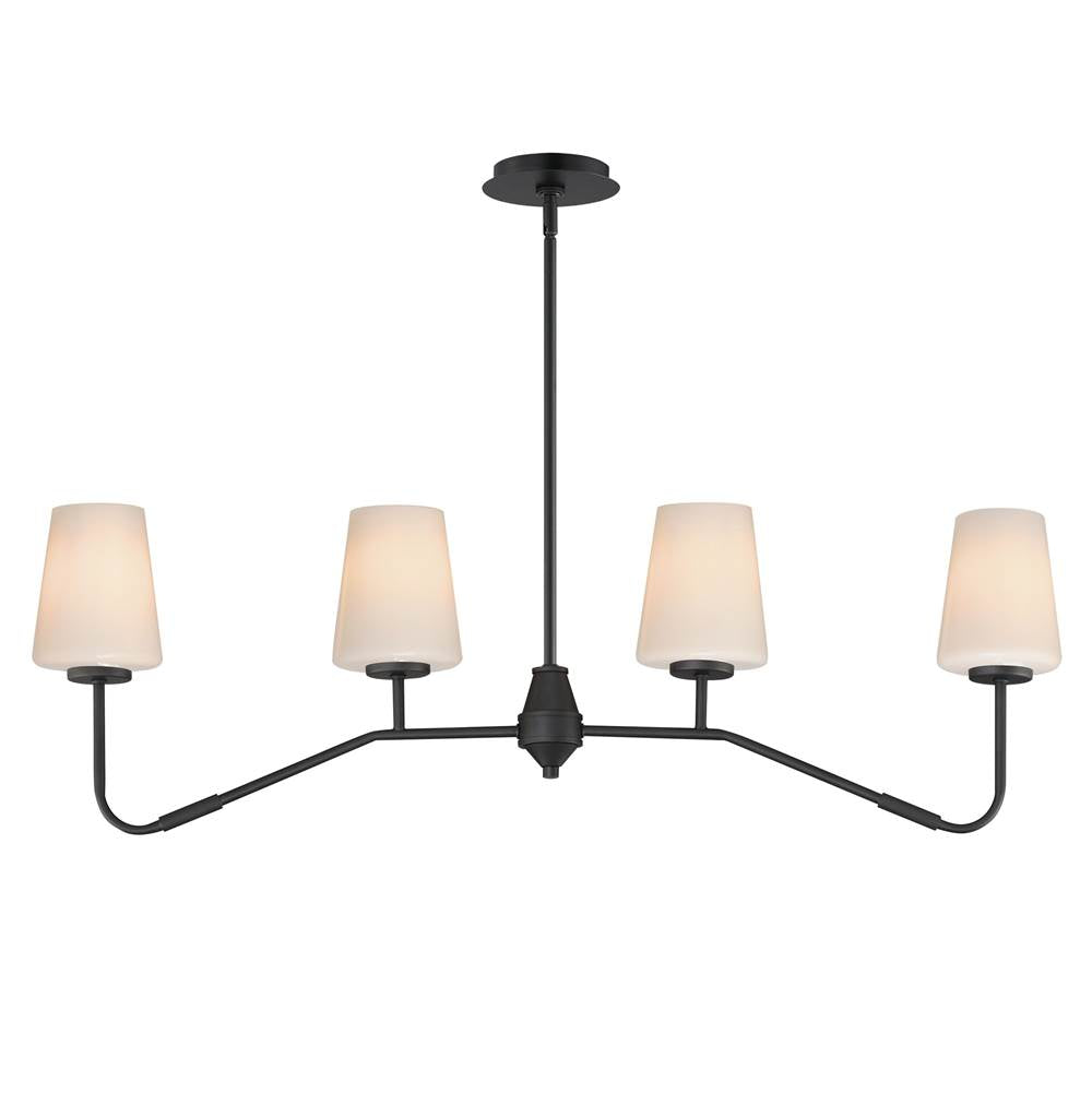 Maxim Lighting 12697WTBK Black Durham-linear Pendant Image 1