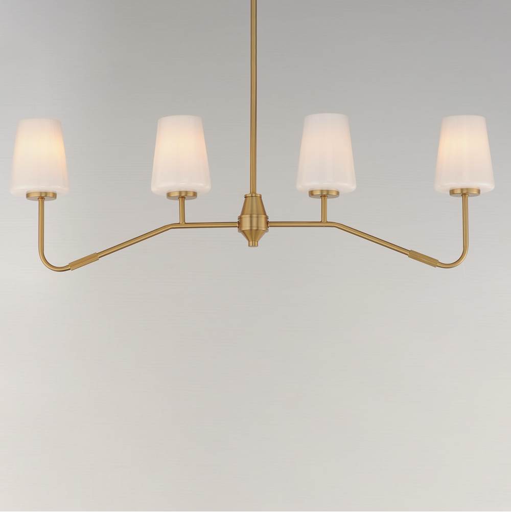 Maxim Lighting 12697WTNAB Natural Aged Brass Durham-linear Pendant Image 3