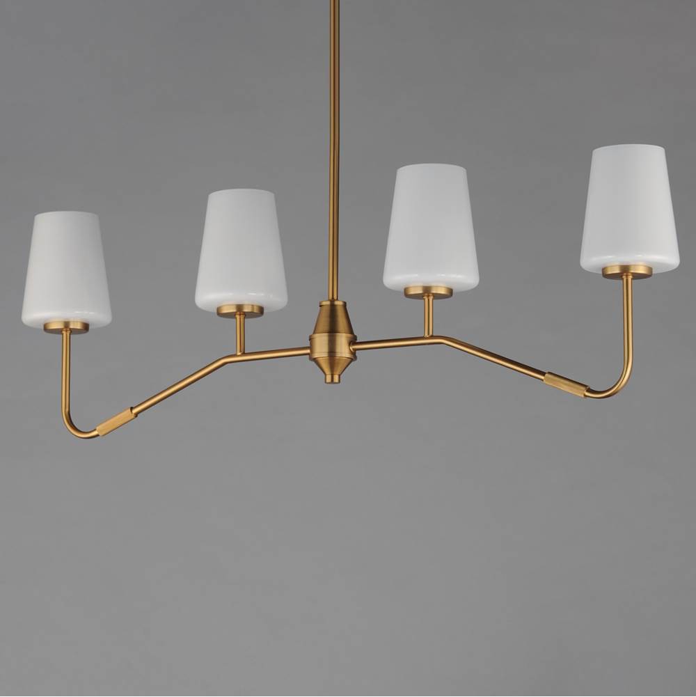 Maxim Lighting 12697WTNAB Natural Aged Brass Durham-linear Pendant Image 2