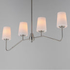 Maxim Lighting 12697WTSN Satin Nickel Durham 4-light Linear Chandelier Image 3