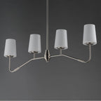 Maxim Lighting 12697WTSN Satin Nickel Durham 4-light Linear Chandelier Image 2